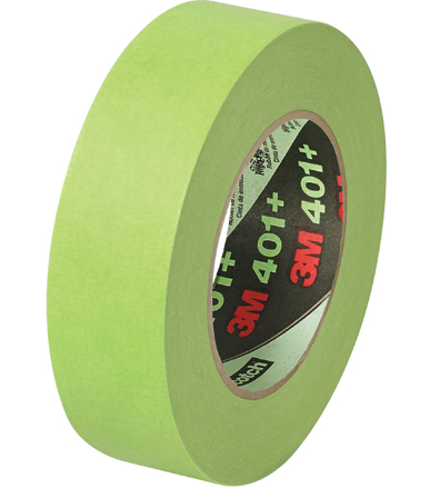 Tape, Masking, 1.5" x 60 yds, Green, 3M 401+/233+, 16
