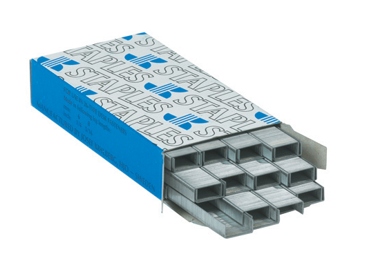 Staples, 1/4", for desk top stapler, 5000/case