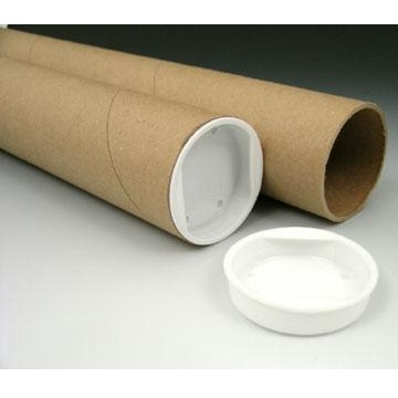 Mailing Tube With Plasic End Caps, 2"X24" 50/Case