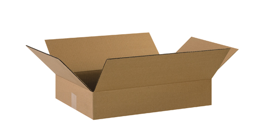 Box, Corrugated, 20" x 14" x 3", Kraft, RSC, 200#/ECT-32,