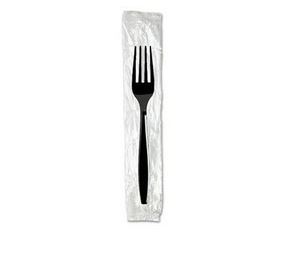 Fork, PolyPro, Black, Heavy  Weight, Individually wrapped,