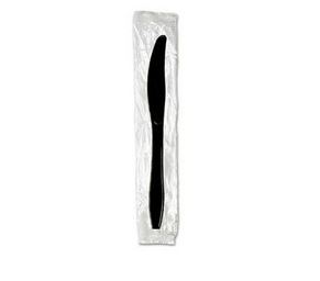 Knife, PolyPro, Black, Heavy  Weight, Individually wrapped,