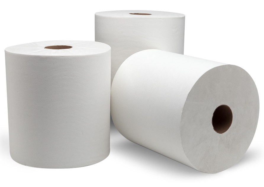 Towel, Roll, White, 8"x1000', Double Nature, 6 rolls/cs, 55
