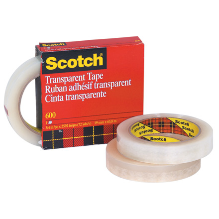 Tape,3M,3/4"X72yd,Clear,24/Cs