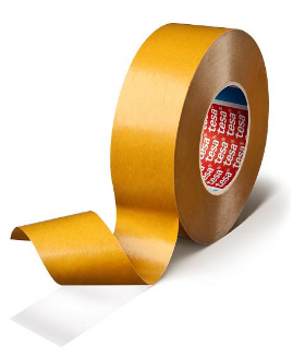 Tape, Double-Sided, 25mm (1") x 55 meters (60 yds), White, 