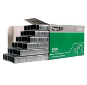 Staple,3/8", Galvanized, Rapid 54, 20bx/Cs, 5000/Bx