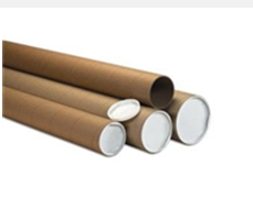 Kraft Mailing Tube, 5"x36" .125, Hvy Duty , w/White