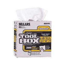 Wiper, 8.27" X 16.5", Pop-up,  white, 126/box, 10 boxes/case, 