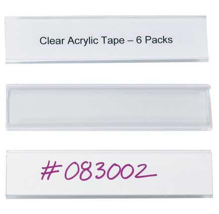 label, 6"x1_5/16", snap-on clear labeling for wire