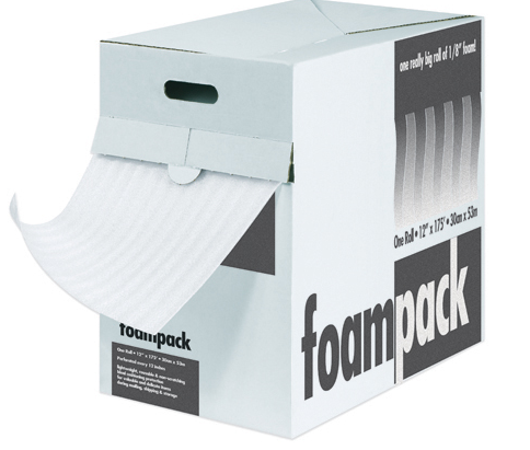 Foam Dispenser Pack 12"x175',perf 12, 1/8" foam