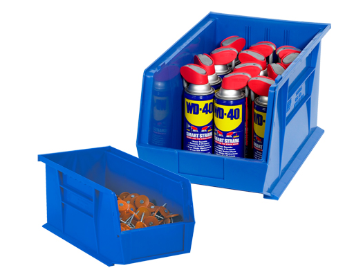 Storage, Bin, 10 7/8" x 4 1/8" x 4", Stack &amp; Hang,