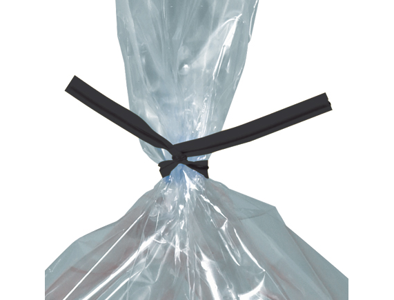 Twist Ties, Plastic, 12" x 5/32", Black, 2000/cs