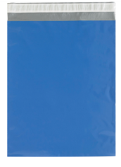 Mailer, Poly, 14 1/2" x 19", 2.5 mil, Self-Seal, Blue,
