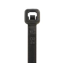 Cable Ties, Black, UV, 8"X.14, 40# Tensile, 1000/Cs