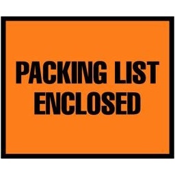 Packing List Envelopes