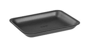 Tray, 4P Foam Tray Black 6.75"  X 9.25" X 1.31" 500 / cs