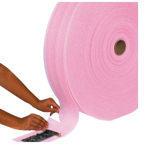 Foam 1/8" x 18" x 550'  Perforated  12" Anti-Static 