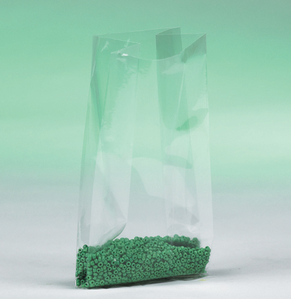 Poly Bag, 12" x 8" x 24", 1 mil, 500/Cs Gusseted, Clear