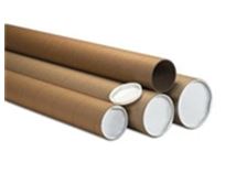 Kraft tube, 3x30" heavy duty kraft, 24/case