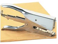 Stapler, Hand, Manual Steel  Plier Type, holds 1/4" or 