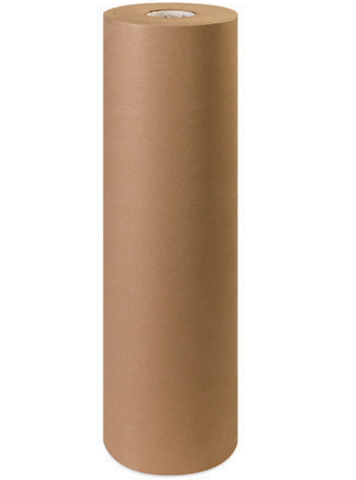 Kraft Paper, 36" x 1200', 30 lbs Basis Weight, Recycled,