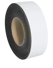 Magnetic Tape, 2"x100', .03" thick, White, 1/case