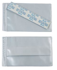 Envelope, 4x8 Open Short side Vinyl, w/ Adhesive Backing, 