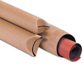 Mailing Tubes,3"X24",Kraft, Crimped Ends,24/Case
