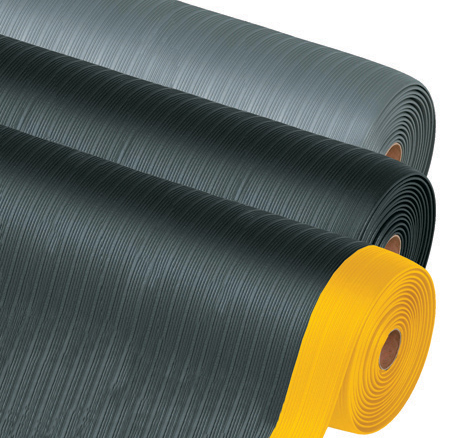 Mat, Anti-Fatigue, 3' x 8', 3/8" Thickness, Economy, Black