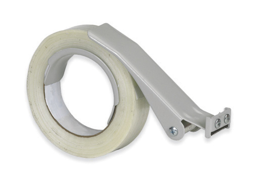 Tape Dispenser, Filament, 1" Tape, Heavy-Duty, Metal, Tape