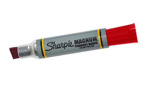 Marker, Sharpie Magnum, 5/8" Wide Tip, Industrial, Red,