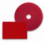 Floor Pad, 20" Diam., Red Spray