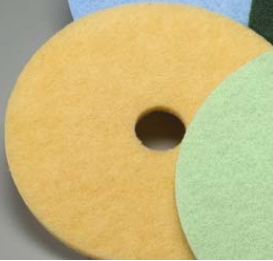 Floor Pad, 20" Diam., Burnish, 5Pad/Cs Champagne