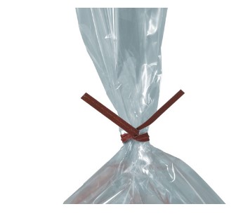 Twist Tie, paper, 8", 5/32", Black, 2,000/case