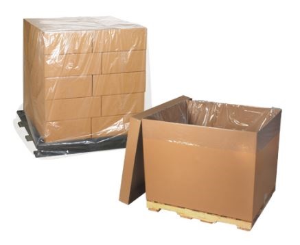Pallet Cover, 51x49x97", 4  Mil, Clear, 25/Roll