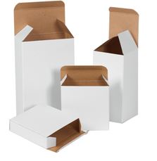 Box, 3.5"x2.5"x5.5", reverse tuck white folding carton,