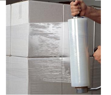 Stretch Film, Hand Grade, 12" x 1500', 80 Gauge, Blown,