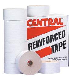 Central 240 Tape, 3" x 450', Reinforced, White Oyster