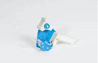Tape Dispenser, 2", Pistol Grip, Standard, Blue/White