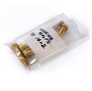 Poly Bag, 3X5, 4 Mil, Ziplock Write On, 1000/Case