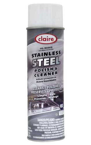 Cleaner, Stainless Steel, Oil Based Claire 12/CASE, 15oz
