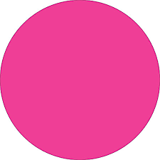 Label, 3/4" Circle, Inv. Pink Fluorescent, 500/Rl