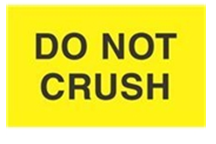 3 x 5" Do Not Crush Label, 500/Roll