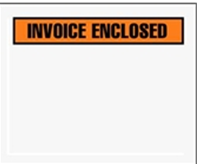 5 1/2 x 10" Panel Face Invoice Enclosed Envelope,