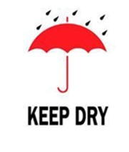3 x 4" Keep Dry (Umbrella/Rain) Label,