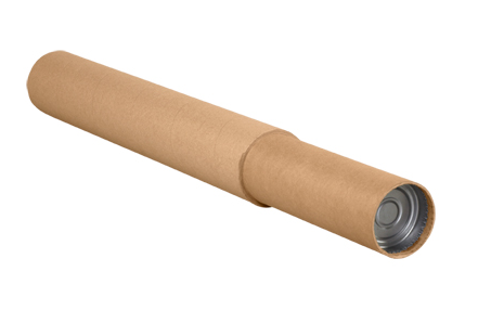 Tube, adjustable, 3-1/4" x 60-120" Kraft, End Capes are