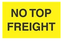 3 x 5" No Top Frieght Label, 500/Roll