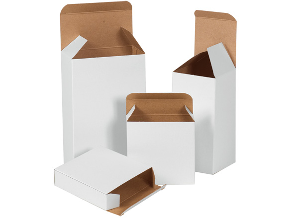 2.5"x2.5"x4", reverse tuck white folding carton, 500/case