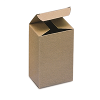 Box,Reverse Tuck,Kraft, 3.5"x2.5"x5.5",250cs