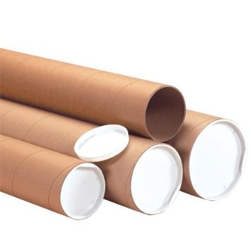 Tube, 3"x72"x.125 Mailing Tubes w/ Plastic End Caps